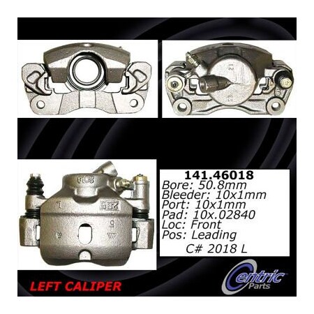 Centric Semi-Loaded Brake Caliper, Parts, 141.46018 141.46018